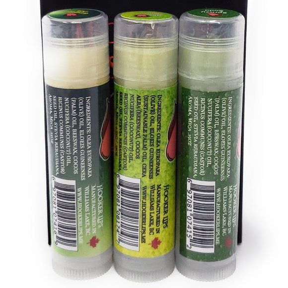 Hooker Lips Luxury Lip Balm Ginger Ale, Soda Dew & Spritzy Soda Variety 3 Pack - Picture 2 of 3